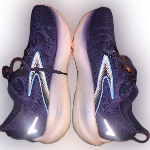 Brooks Glycerin GTS 22 Blue Ribbon Peacoat Dianthus Purple Running Shoes 8 - Picture 5 of 16